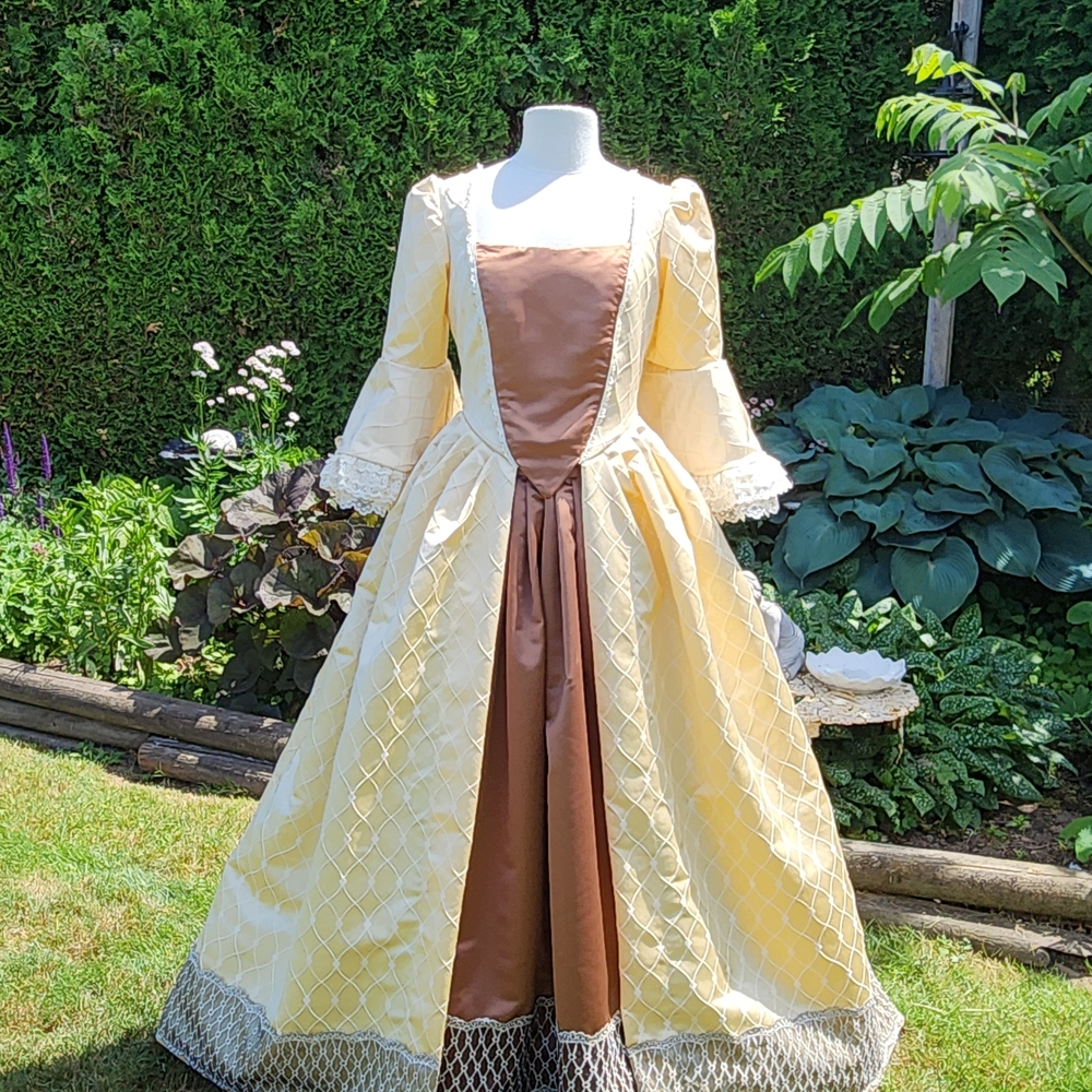 Two Piece Handmade Renaissance Gown For Events Or Themed Weddings